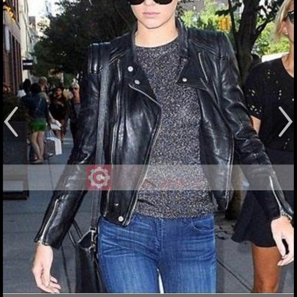 Zara Trafaluc authentic leather jacket black S/M